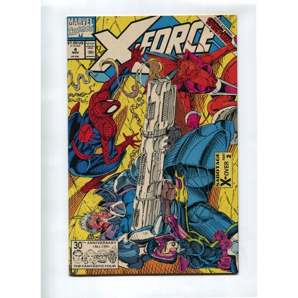 X-Force # 4 Deadpool 3rd Appearance of Marvel Comics 1991